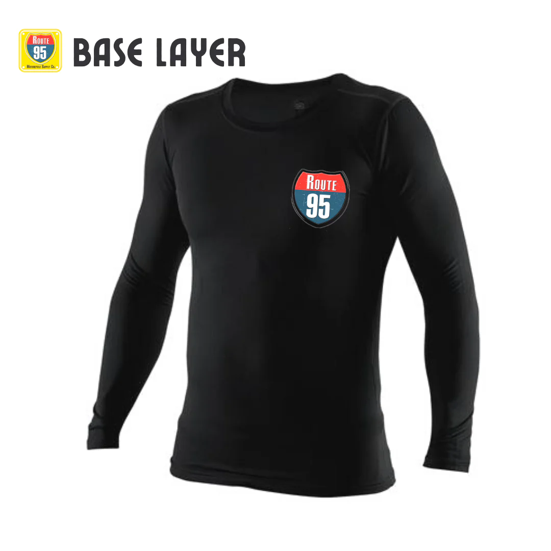 Route95 Base Layer T-Shirt – Top (Black) - Image 4