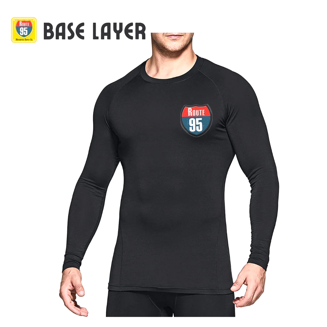 Route95 Base Layer T-Shirt – Top (Black) - Image 6