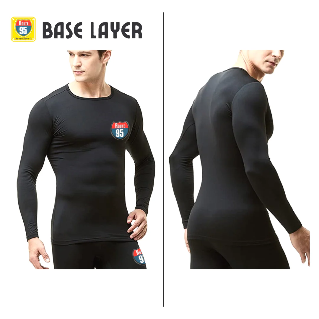 Route95 Base Layer T-Shirt – Top (Black) - Image 8