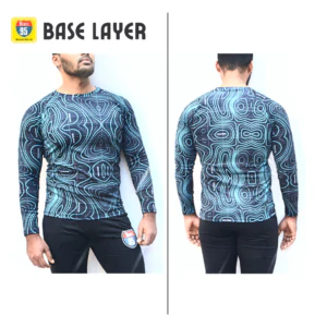 Route95 Base Layer T-Shirt – Top (Blue) - Image 4