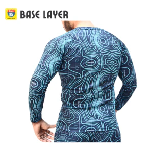 Route95 Base Layer T-Shirt – Top (Blue) - Image 5