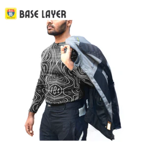 Route95 Base Layer T-Shirt – Top (Grey) - Image 5